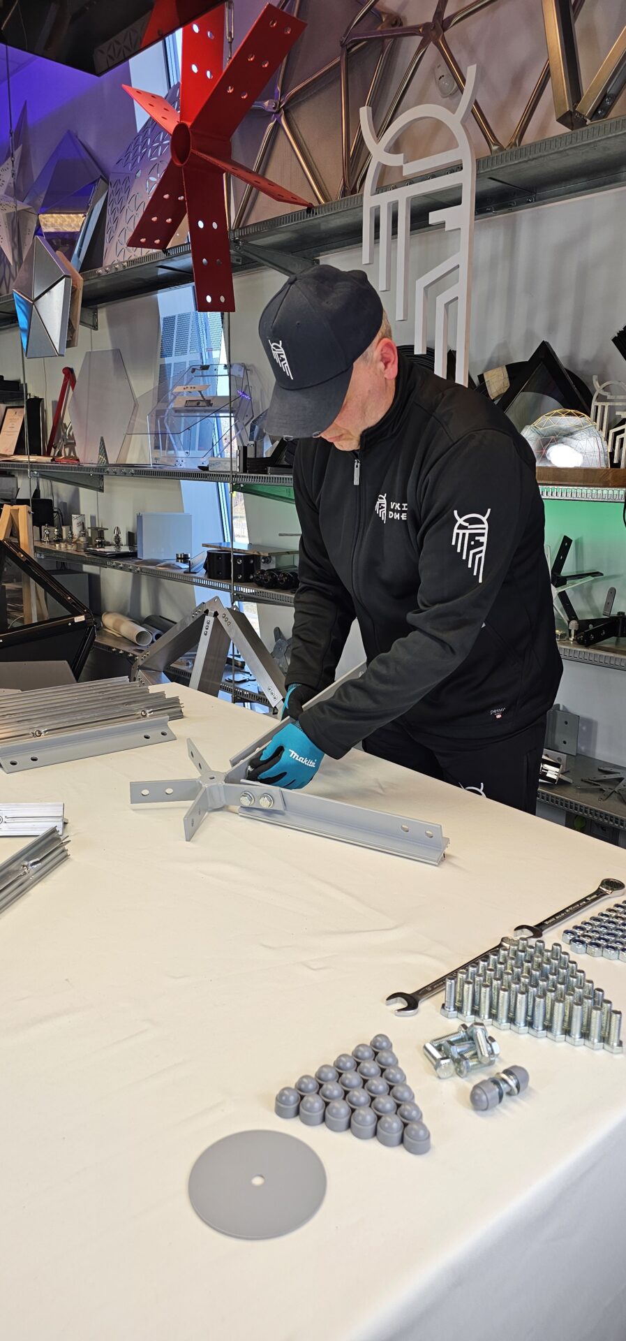 TSTARフレーム施工中