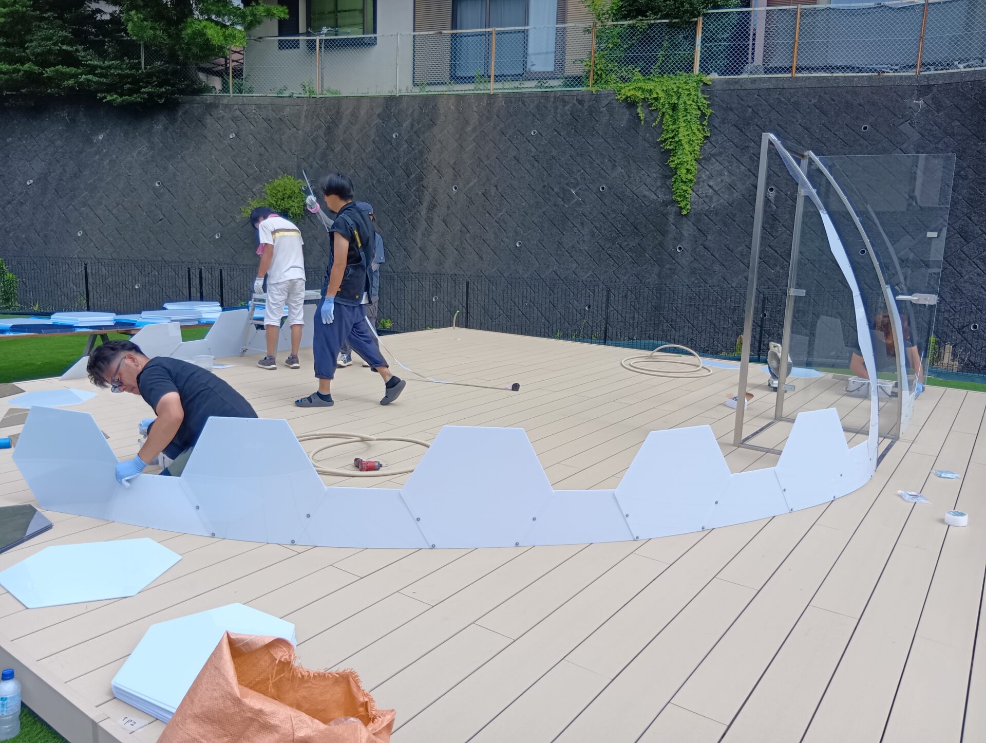 アウラドーム組立はじめ